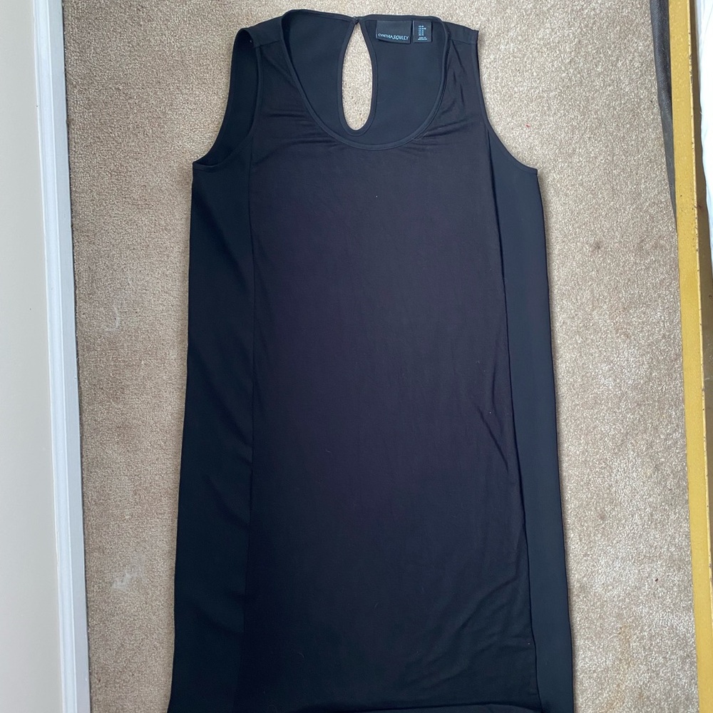 Black High Neck High low dress